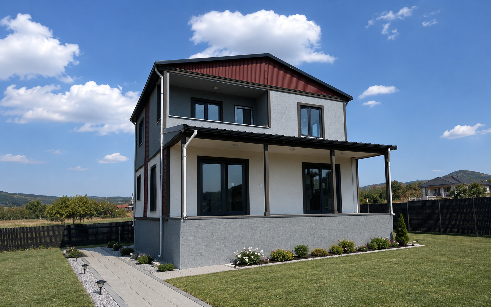 Keşan Yenimuhacir 150 m² Dubleks Prefabrik Ev Projesi